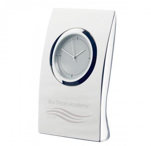 Promotional Desktop Nickel Plated Pillow Clocks